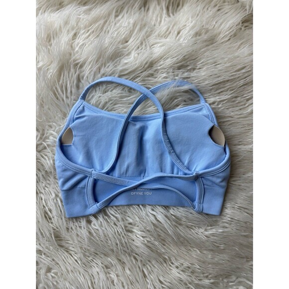 Dfyne Dynamic Backless Sports Bra Sky Blue Size Small - Picture 5 of 7
